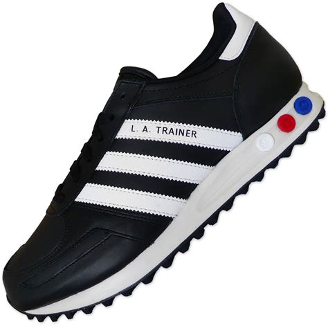 adidas los angeles herren schwarz leder|Adidas LA Trainer .